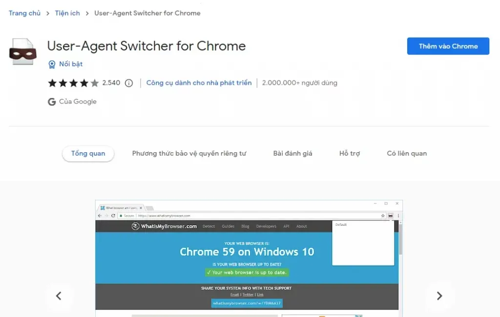 How to change User Agent on Google Chrome